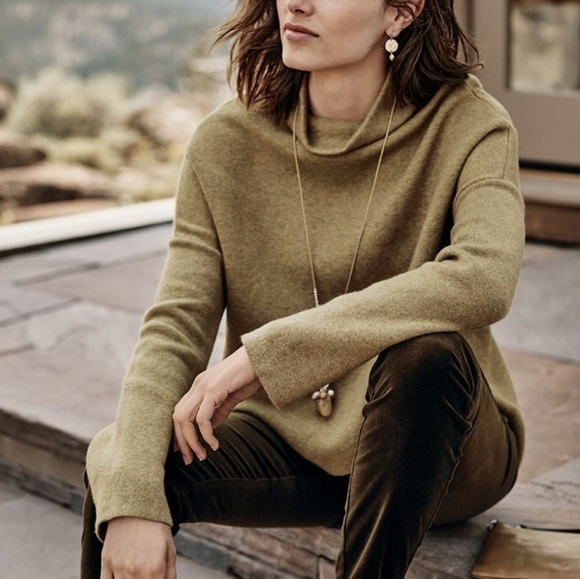 J. Jill Sweaters - J Jill Top Sweater Textured Cowl Neck Womens Small Minimalist Capsule Career